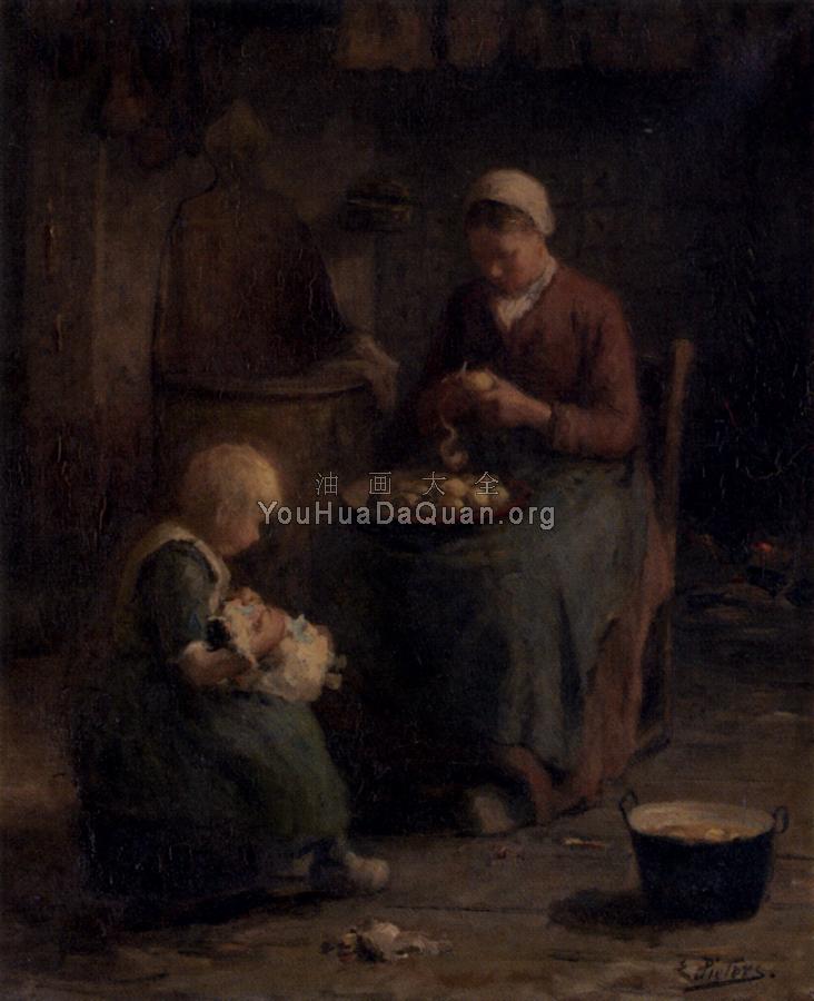 Mother And Daughter - 埃弗特·彼特斯